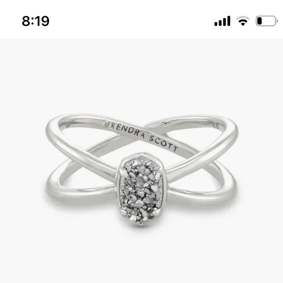 Kenda Scott Drusy Ring Size 6 - Picture 1 of 4